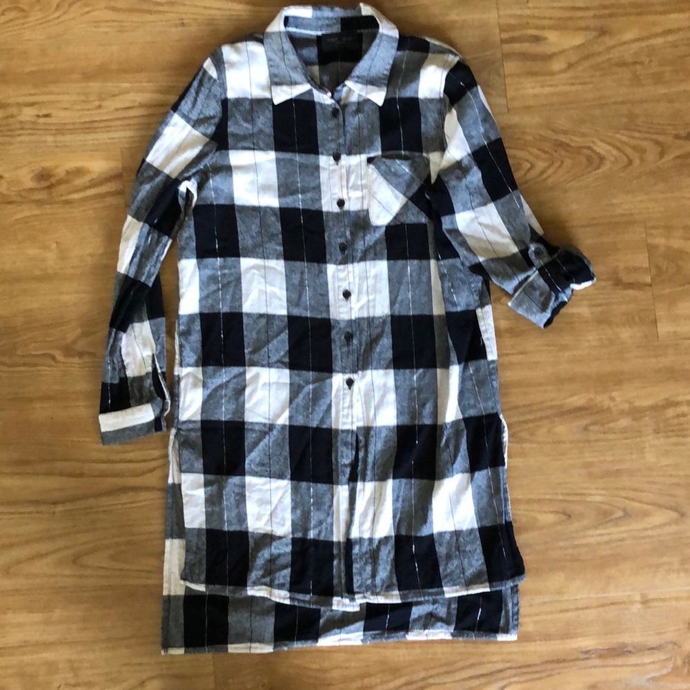 Romeo & Juliet Couture plaid tunic